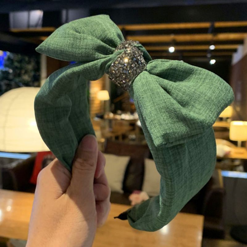 Băng Đô Cài Tóc Đính Đá Phong Cách Hàn Quốc Sang Trọng