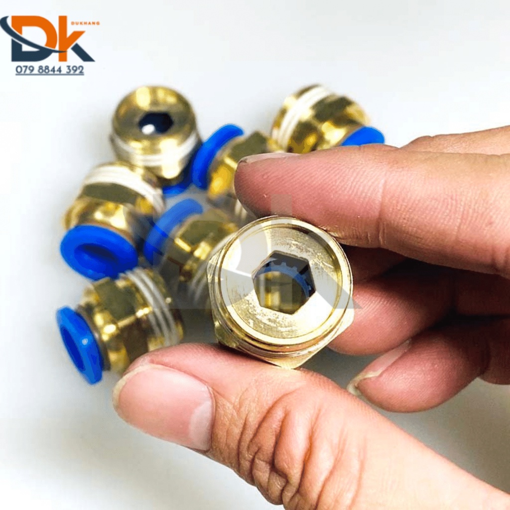 Đầu nối khí nén ren ngoài PC