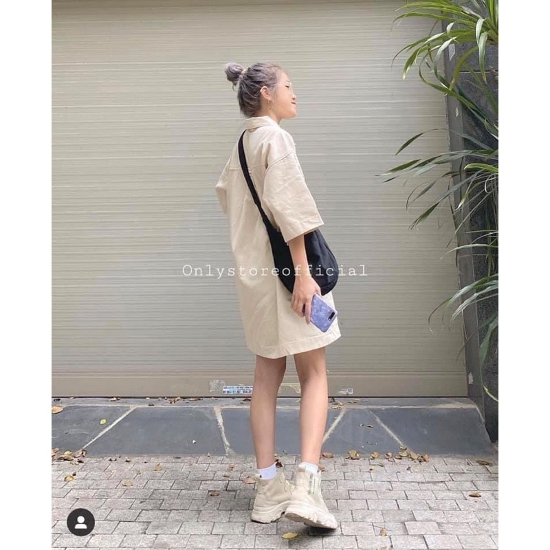 [Mã giảm 20k] Đầm somi oversize cá tính - kèm ảnh thật | BigBuy360 - bigbuy360.vn