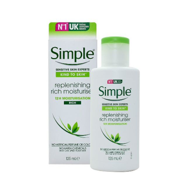 Kem Dưỡng Ẩm Simple Kind To Skin Hydrating Light Moisturiser 125ml