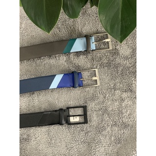 Thắt lưng nam CK Colorblock Caviar Leather Belt chính hãng nhiều màu da cao cấp