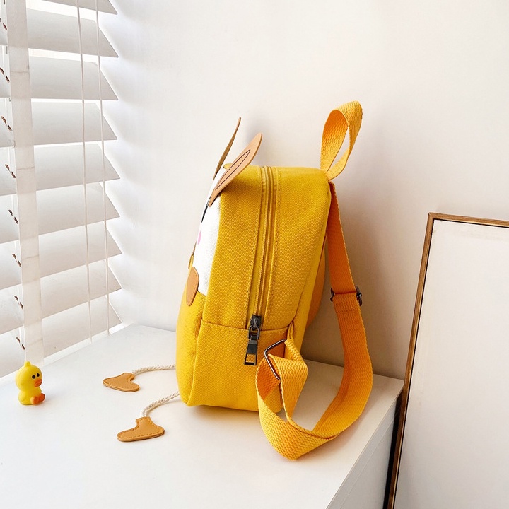 Balo MiNi Hình Thỏ Con 3D Cho Bé Trai, Bé Gái Đi Nhà Trẻ Size 23cm vào thô dày dặn, bền đẹp BALO-537