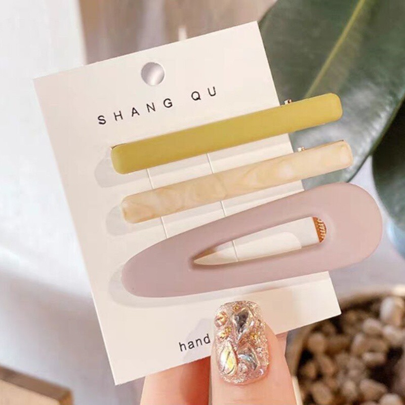 Set Kẹp Tóc Thiết Kế Đơn Giản Thời Trang Cho Nữ
