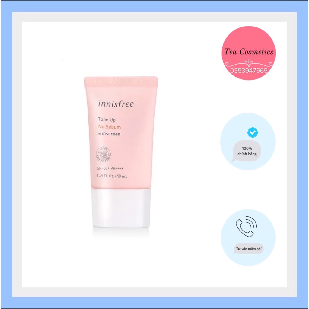 (MẪU MỚI 2019)Kem chống nắng Innisfree Daily UV Protection Cream No Sebum