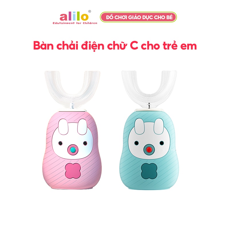 Bàn chải điện rèn thói quen đánh răng cho bé Alilo Children Ultrasonic Electric Toothbrush, Chống nước IPX7, 3 cấp độ