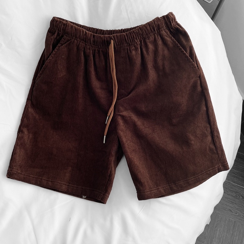 quần short nam nữ,chất nhung tăm lớn dày dặn 5 màu