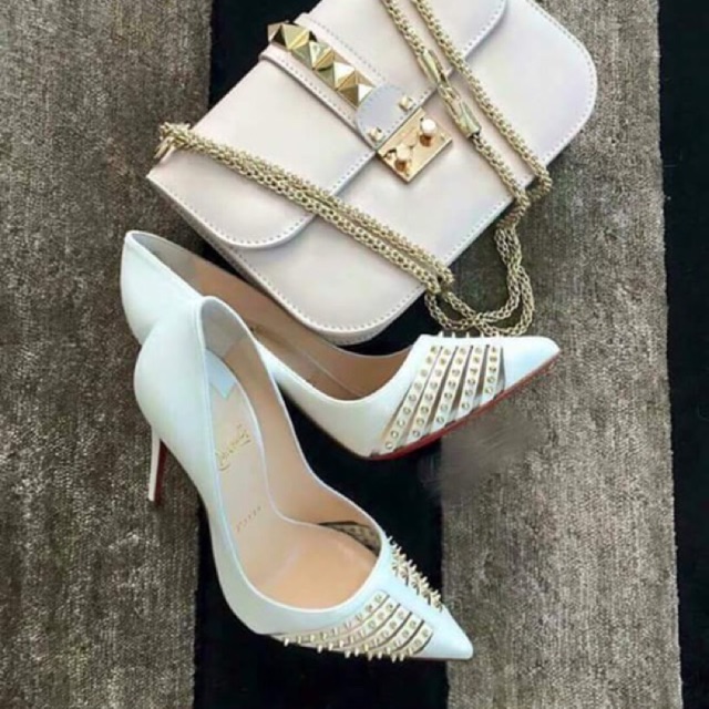 (ẢNH THẬT) - Giày cao gót Louboutin đinh tán