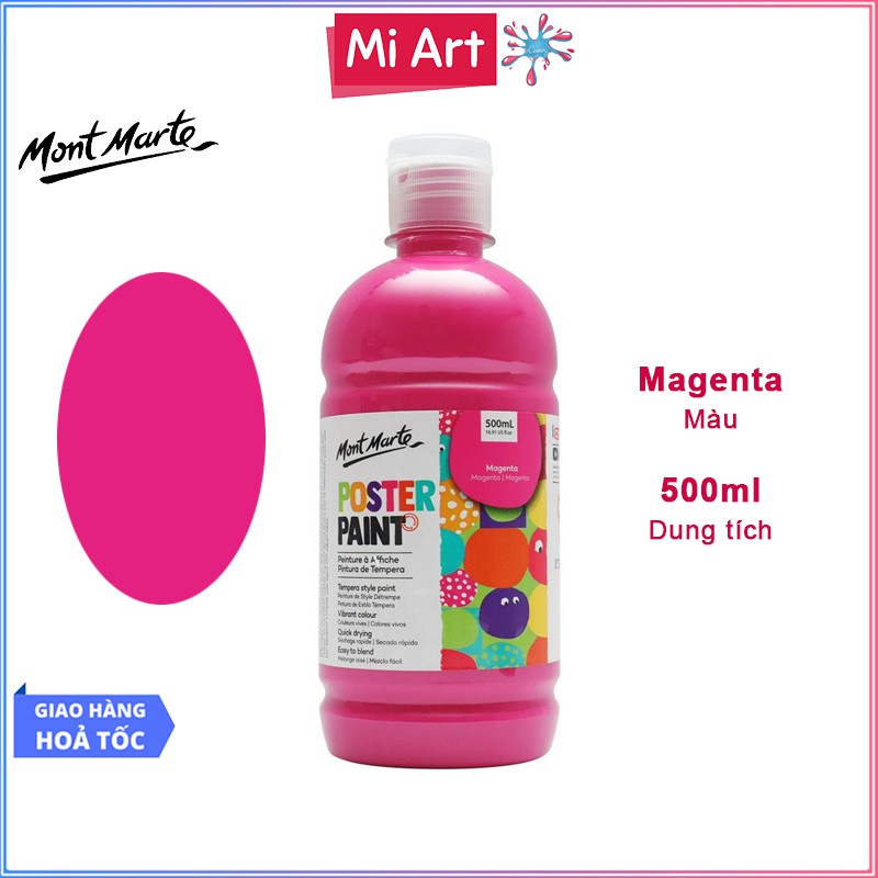 Màu Nước Poster Paint Mont Marte 500ml - Magenta - MPST0008