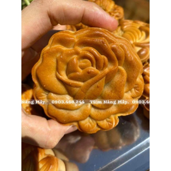 Khuôn trung thu hoa hồng 3D mẫu 2019