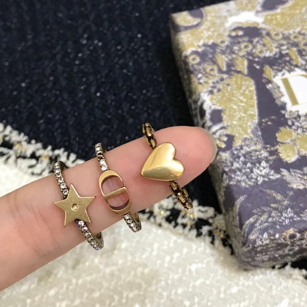 Set 22 Nhẫn Đeo Tay Kim Loại Thời Trang Cổ Điển