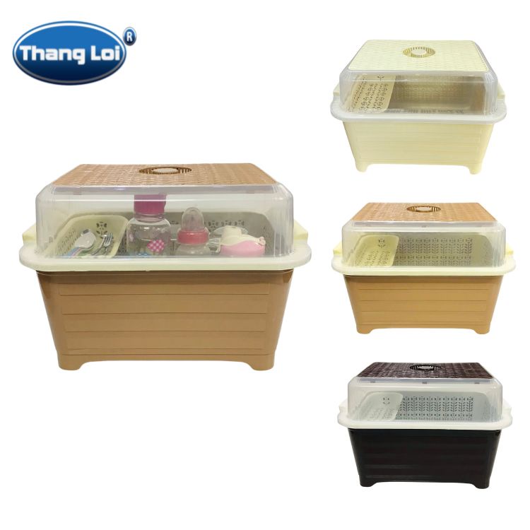 Bộ thau rổ úp chén bát, úp bình sữa có nắp Thắng Lợi 40 x 29.5 x 27.5 cm