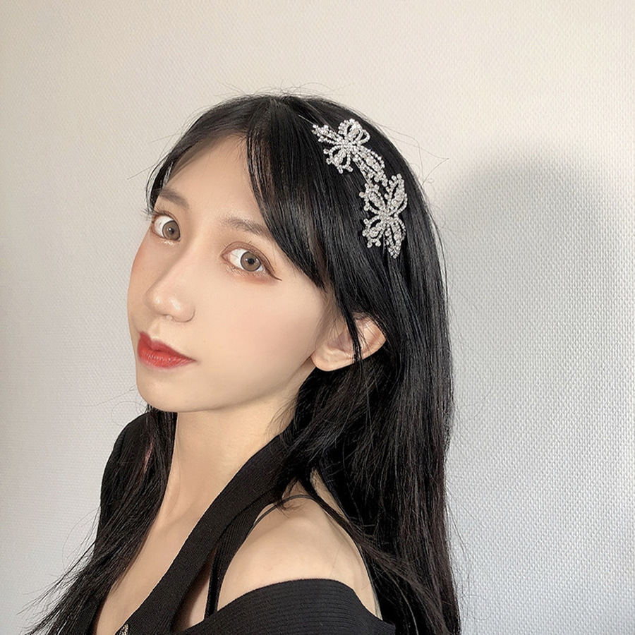 Băng Đô Kim Loại Đính Đá Phong Cách Hàn Quốc Cho Nữ