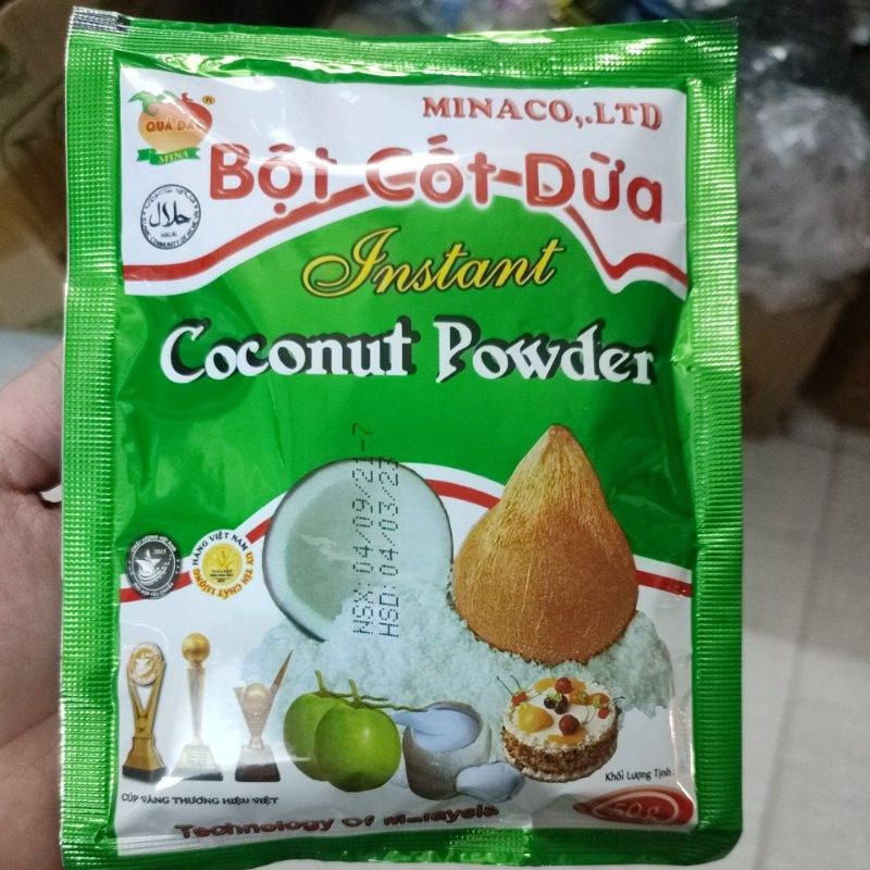 Bột cốt dừa gói 50g thơm béo