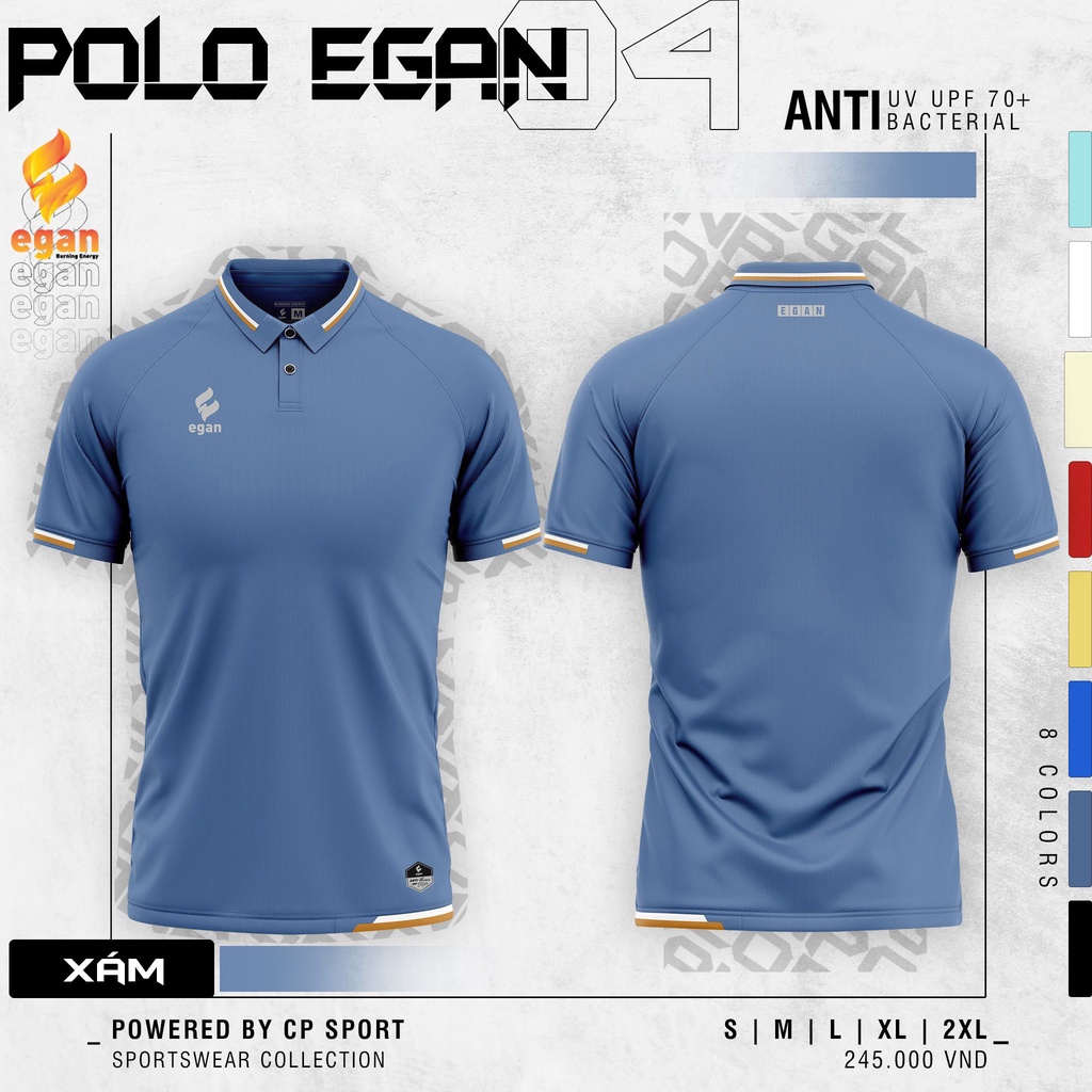 Áo polo nam, áo polo, áo thun nam có cổ, áo Polo UV Egan 4 - Chất vải cao cấp ngăn tia UV, cân bằng nhiệt
