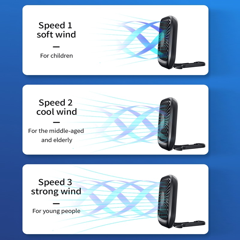 Quạt Kẹp Ghế Ô Tô Quạt USB dùng để bàn và trên ô tô