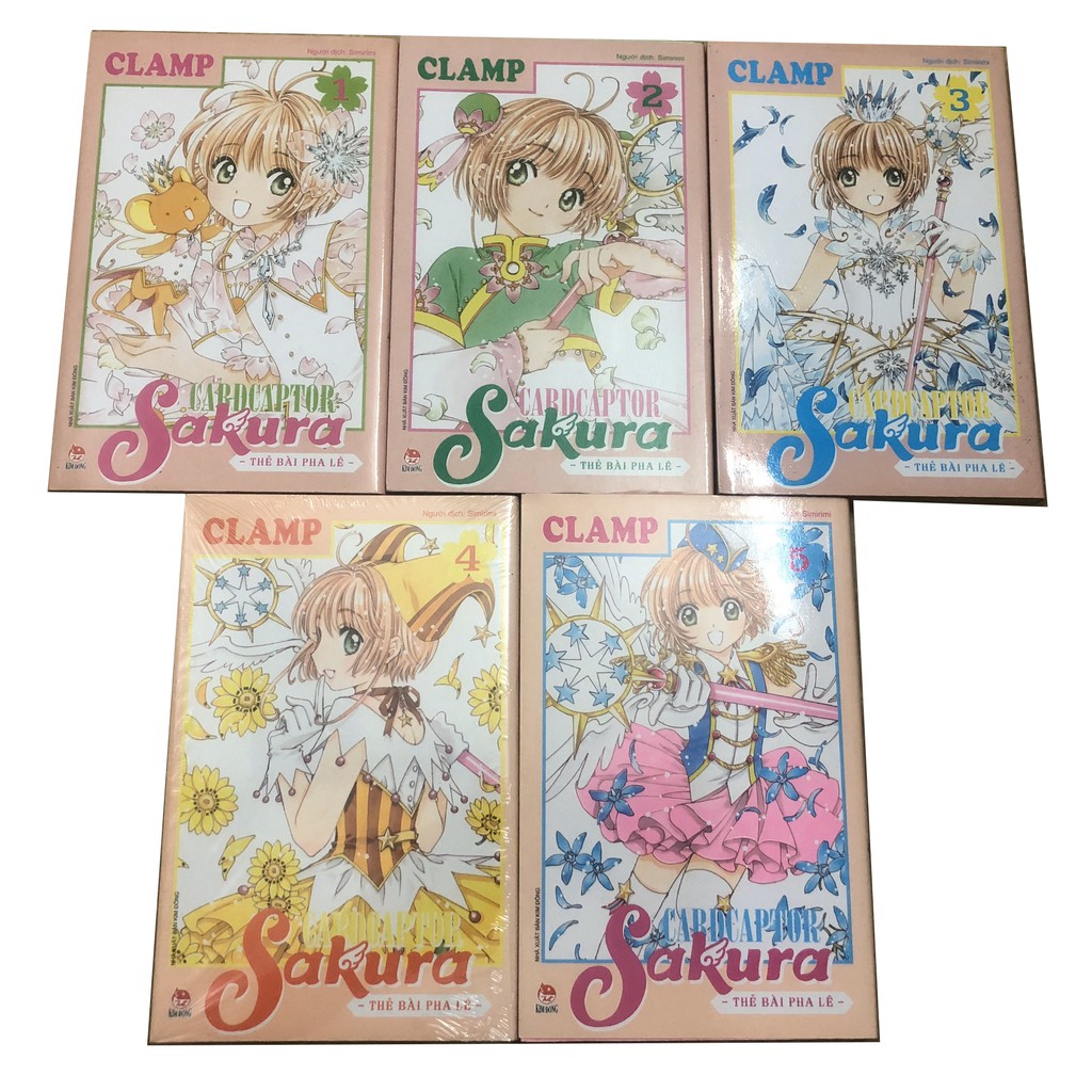 Truyện tranh Card Captor Sakura - Thẻ bài pha lê - Bộ 5 tập Tặng kèm Thẻ bài Pha lê - NXB Kim Đồng