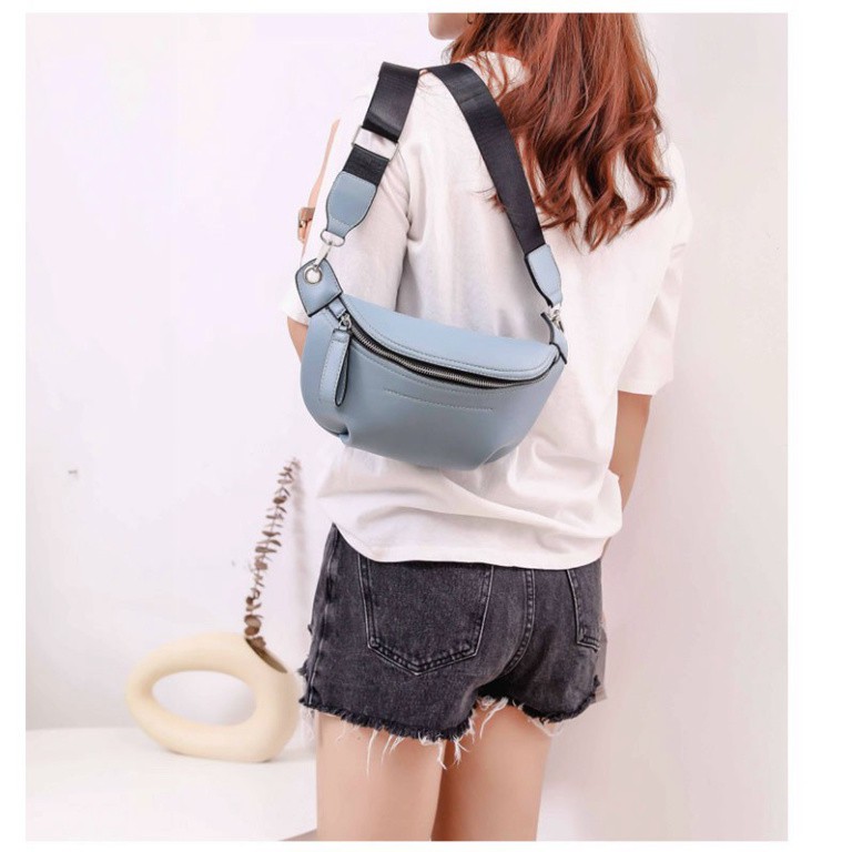 Túi đeo chéo trước ngực trẻ trung năng động da siêu mềm DC06 túi bao tử TX Quảng Châu cao cấp | BigBuy360 - bigbuy360.vn