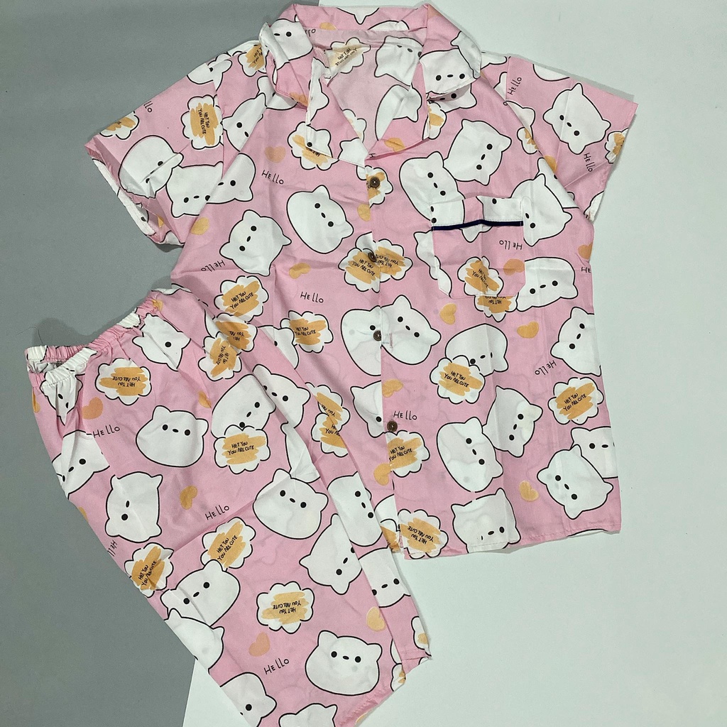 Đồ bộ pijama lửng Kate freesize&lt;60kg