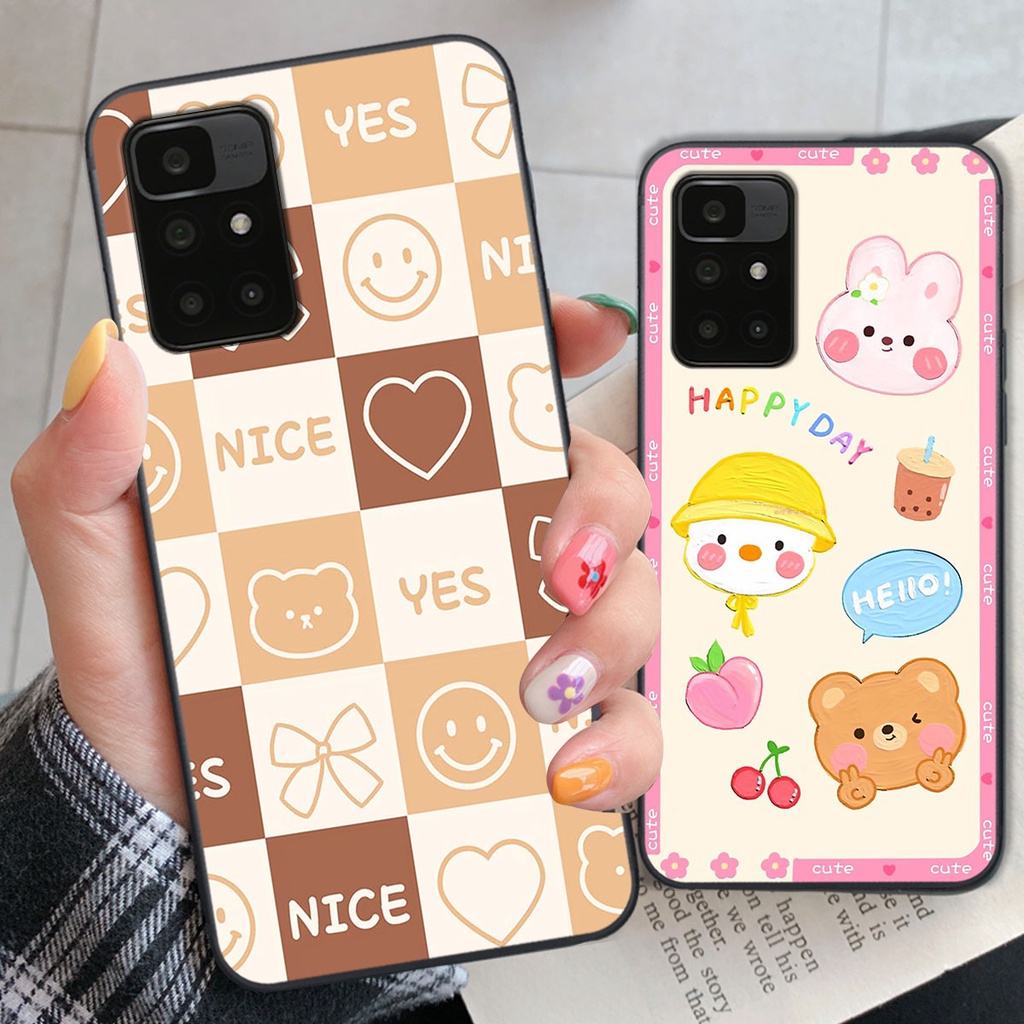 Ốp lưng Xiaomi REDMI 10 happy day, gấu bear dễ thương - BỀN - ĐẸP -BAO GIÁ TOÀN THỊ TRƯỜNG