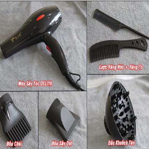 Máy sấy tóc máy uốn tóc KAW máy tạo kiểu tóc máy sấy tóc 2 chiều nóng lạnh 2200W 5 phụ kiện