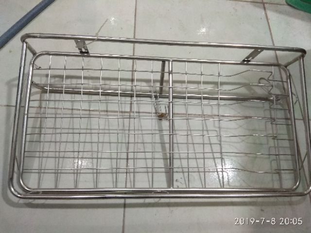 Kệ chén treo tường 1 tầng Inox