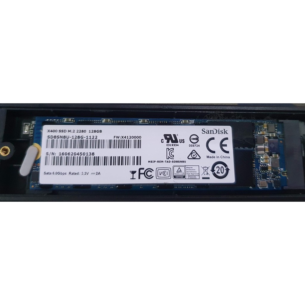 SSD Sandisk X400 128GB M2 2280 SD8SN8U-128G-1122 - Hàng chính hãng.