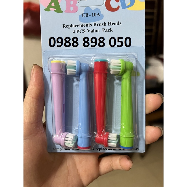 Đầu bàn chải thay thế braun oral b trẻ em, đầu bàn chải điện trẻ em thay thế oral b ,đầu bàn chải điện