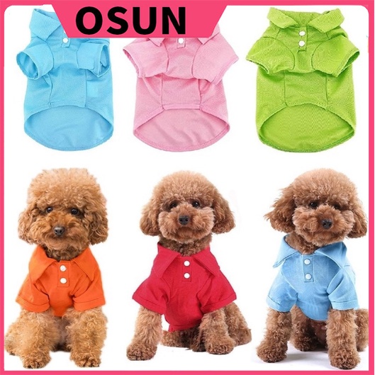 Áo Thun Polo Màu Sắc Xinh Xắn Cho Thú Cưng