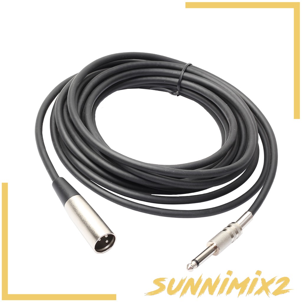 Dây Cáp Micro 3pin Xlr Sang 1 / 4 "6.35Mm Mono Dài 10m