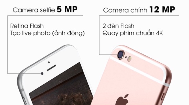 Điện Thoại App iphone 6s plus 64GB. Hàng chính hãng, Máy cũ đẹp 90-95%.