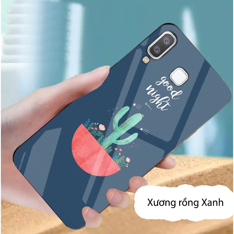 Ốp lưng Samsung A8 star mặt kính cường lực