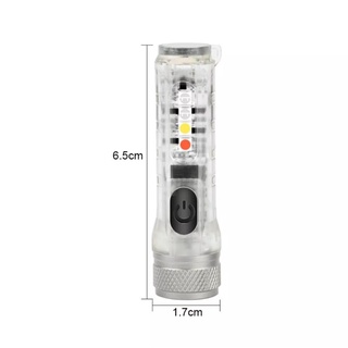 Đèn pin mini móc khoá siêu sáng, nhiều chế độ