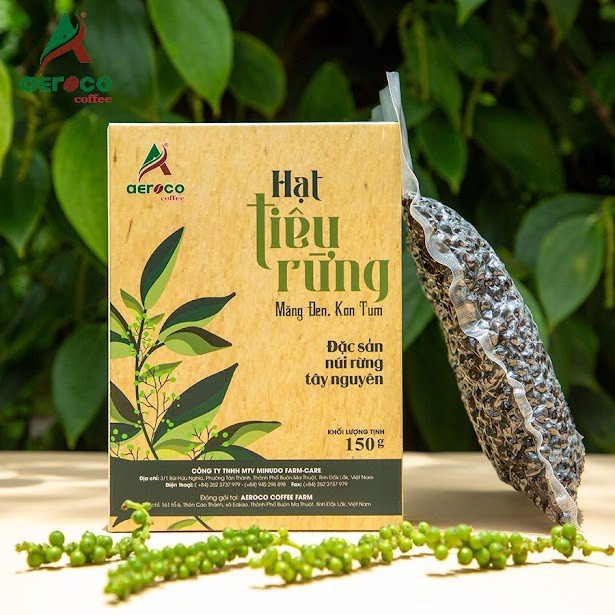VoucherXtra5%_Hộp 150g Tiêu rừng Măng Đen từ vùng núi rừng Kon Tum-Tây Nguyên,mùi thơm lá sả và lá chanh