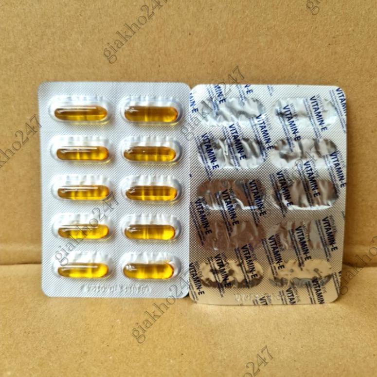 Bổ sung vitamin E giúp da căng mịn sáng đẹp hộp 30 viên,  giảm tình trạng rạn da, da khô nứt nẻ