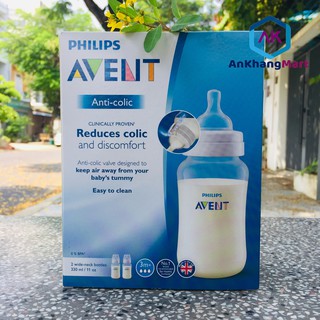 Bình sữa Philips Avent Classic 330ml (Núm số 3, 6 tháng+)