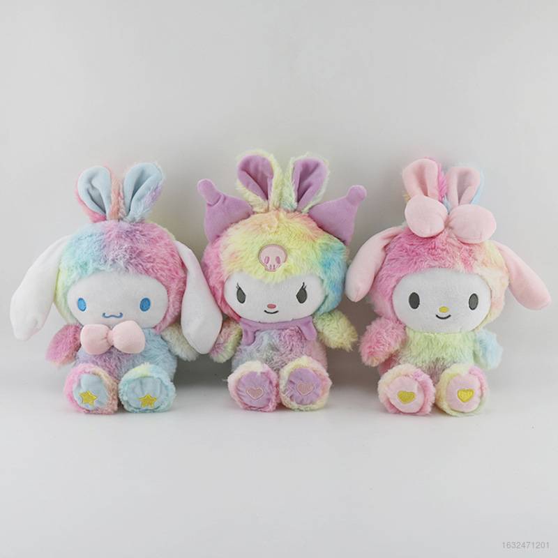 Thú nhồi bông hình nhân vật hoạt hình Sanrio Kuromi Cinnamoroll 20cm nhiều màu sắc