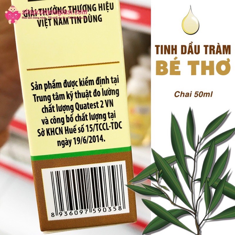 [CAO CẤP] Tinh dầu tràm nguyên chất Bé Thơ