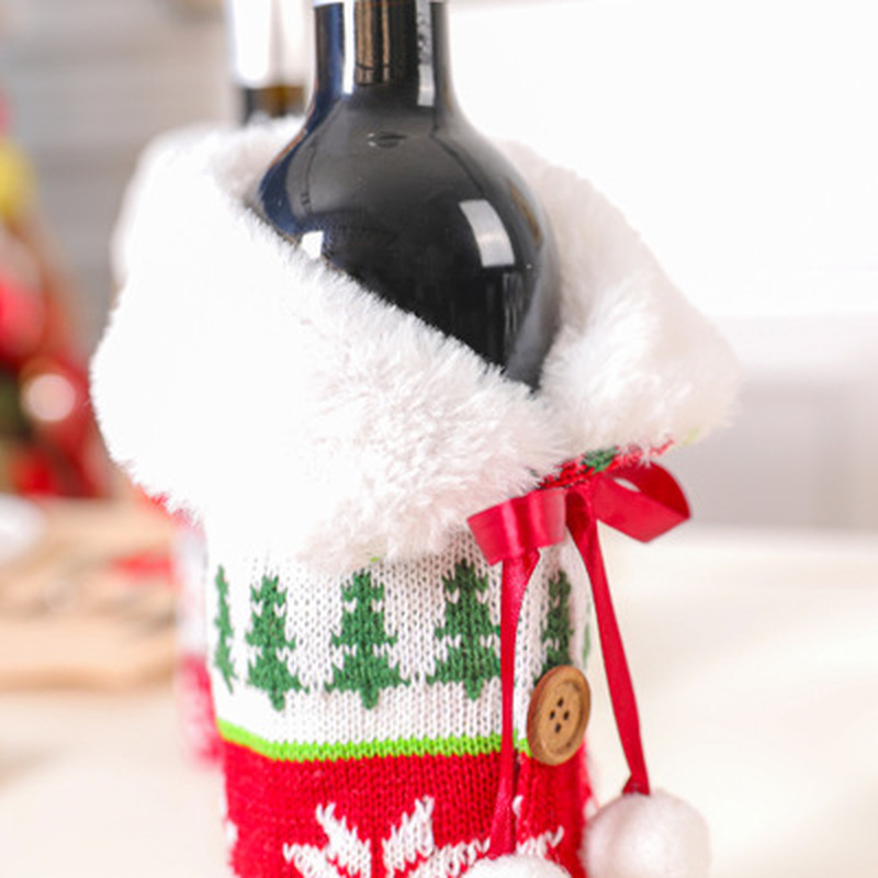 Túi bọc chai rượu in họa tiết giáng sinh đáng yêu
