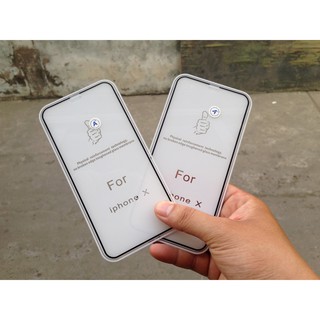 Dán cường lực iPhone X viền siêu mỏng, không lọt bụi cảm biến