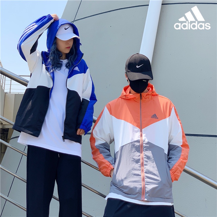 Áo Khoác Hoodie Adidas 100% Chính Hãng Dáng Rộng Thoáng Khí Chống Thấm Nước Cho Nam