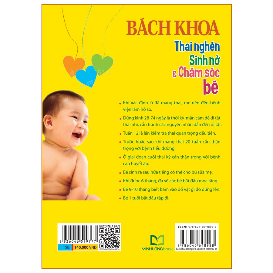 Sách - Bách khoa thai nghén sinh nở và chăm sóc bé - ML-MBE-140k-8936046599777