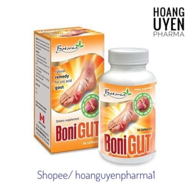 Bonigut - Hộp 60 viên - xua tan nỗi lo bệnh gout