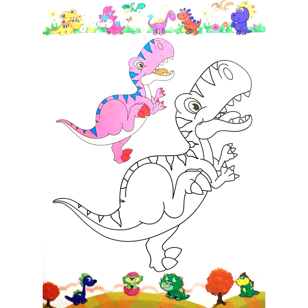 Sách Tô Màu - Vương Quốc Khủng Long - Tập 2