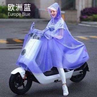 Combo áo mưa chấm bi có kính