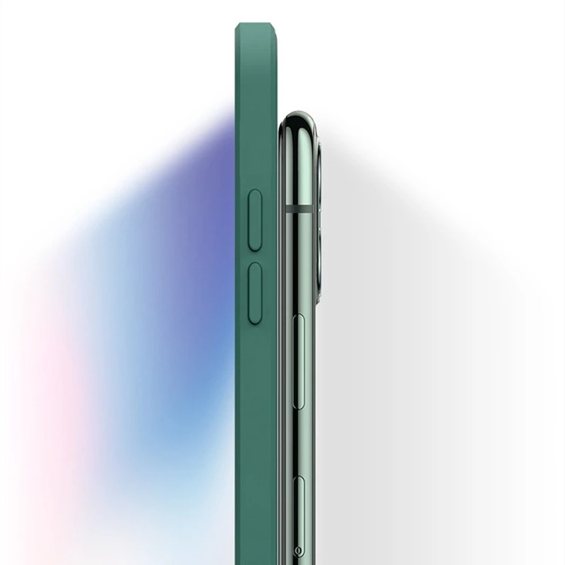 Ốp điện thoại silicone mềm hình vuông cho Redmi Note 10 9 Pro Max / Xiaomi Pocof3 10t Pro 11