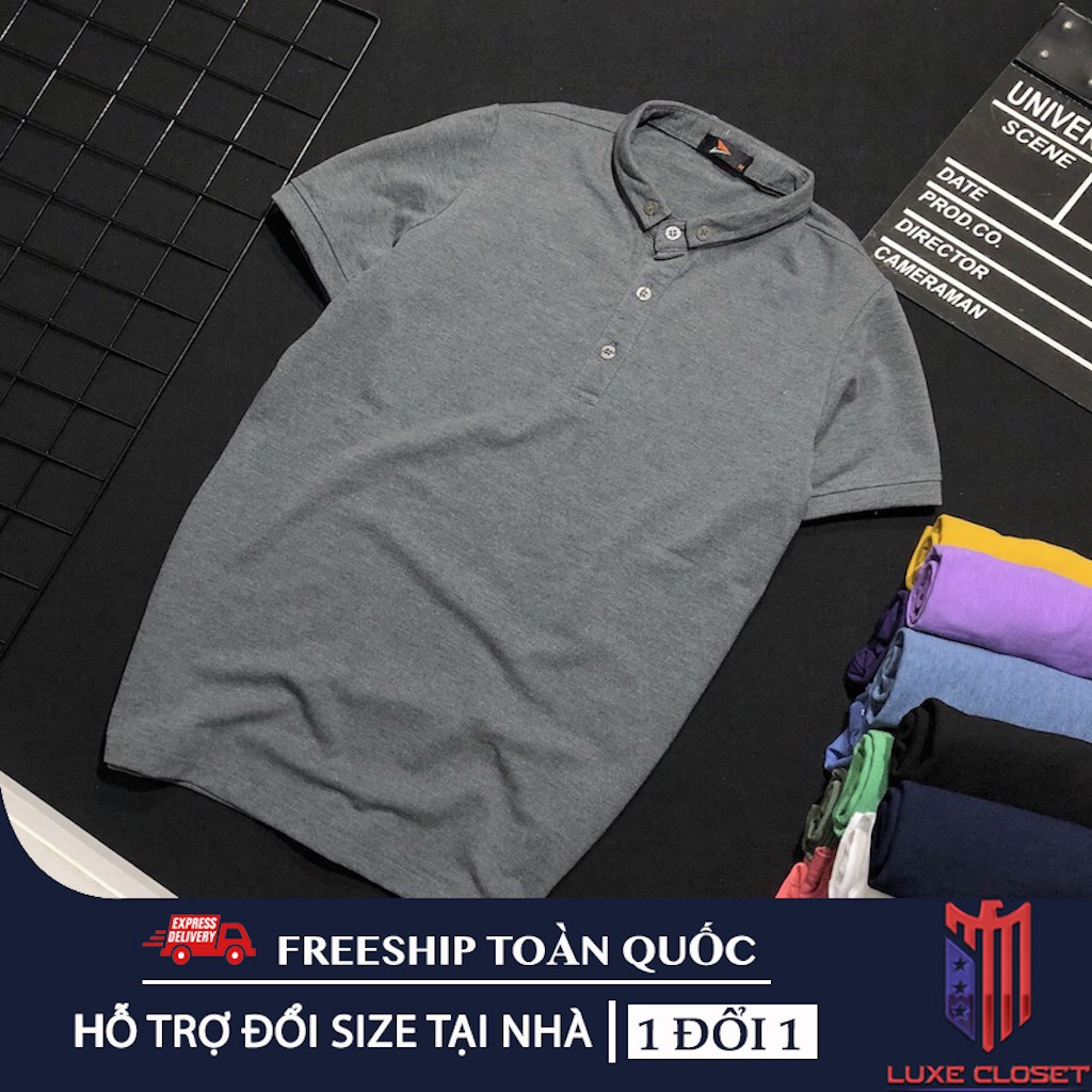 Áo thun nam tay ngắn Havis phối cổ trụ nam tính thời trang AXK061 | BigBuy360 - bigbuy360.vn