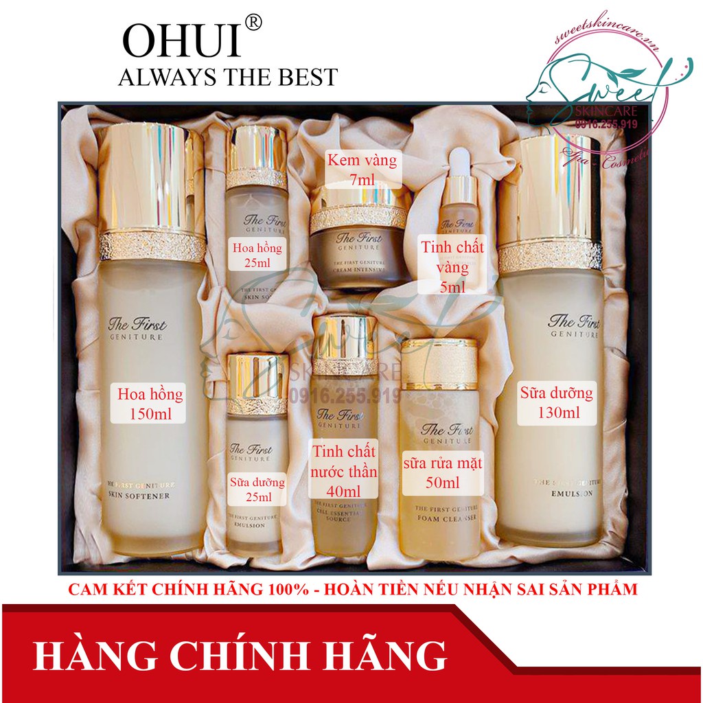 Bộ Dưỡng Ohui The First Geniture Tái Sinh Da Special Set Limited 2021 O Hui