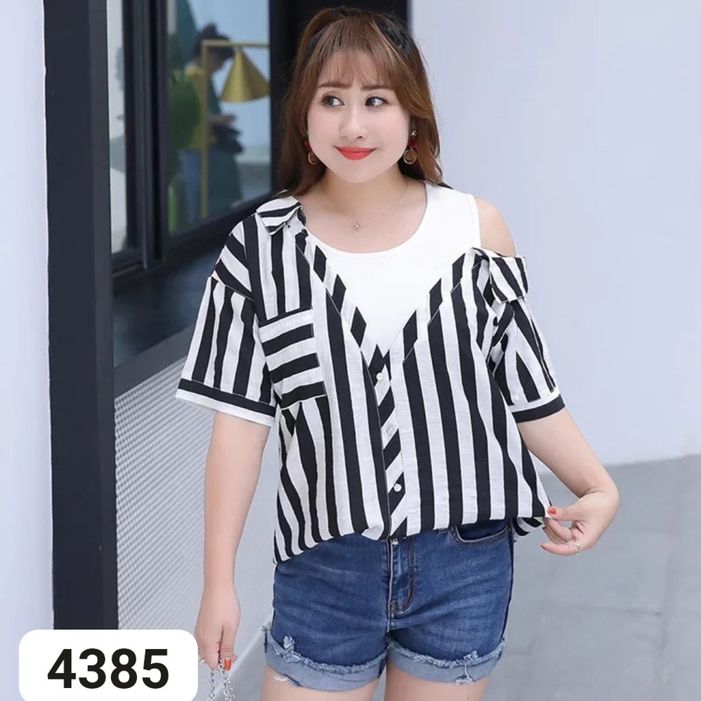 4385-4403 -Áo kiểu BIG SIZE Sơ mi công sở so mi cong so