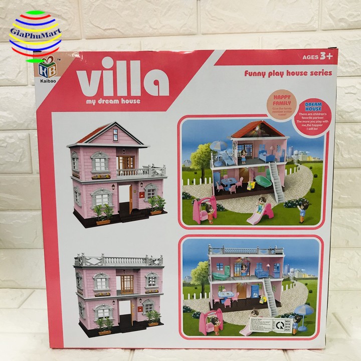 Ngôi Nhà Búp Bê - Nhà Villa Đồ Chơi Bé Gái