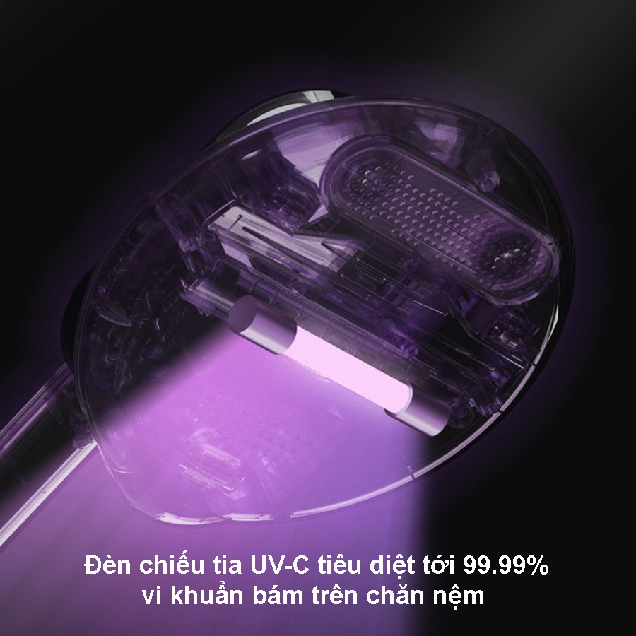 Máy Hút Bụi Chăn Nệm YANGZI CM80 Công Suất 300W Lực Hút 12000Pa Đèn Chiếu Tia UV Diệt Khuẩn Khử Trùng Bảo Hành 12 Tháng